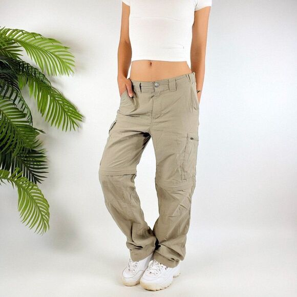 Vintage Columbia Khaki Indie Low Rise Gorpcore Convertible Cargo Pants / 30x30 - Picture 3 of 6
